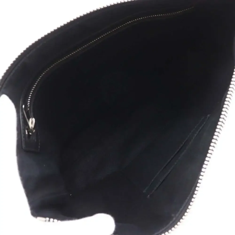 GUCCI Black Canvas Messenger Shoulder Bag
